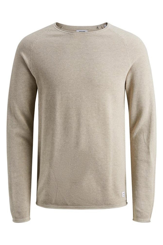 JJEHILL KNIT CREW NECK NOOS 12157321 OATMEAL/MELANGE